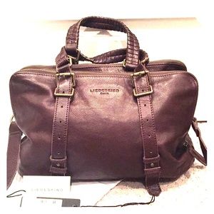 NWT Liebeskind Berlin Leather Handbag (Wine)